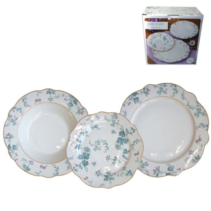 new bone servis za jelo 18 dijelni