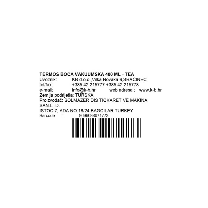 TERMOS BOCA VAKUUMSKA - TEA
