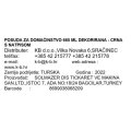 POSUDA ZA DOMAĆINSTVO 660 ML DEKORIRANA - CRNA S NATPISOM