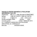 POSUDA ZA ŠEĆER KERAMIČKA S POKLOPCEM DEKORIRANA 12x10 CM