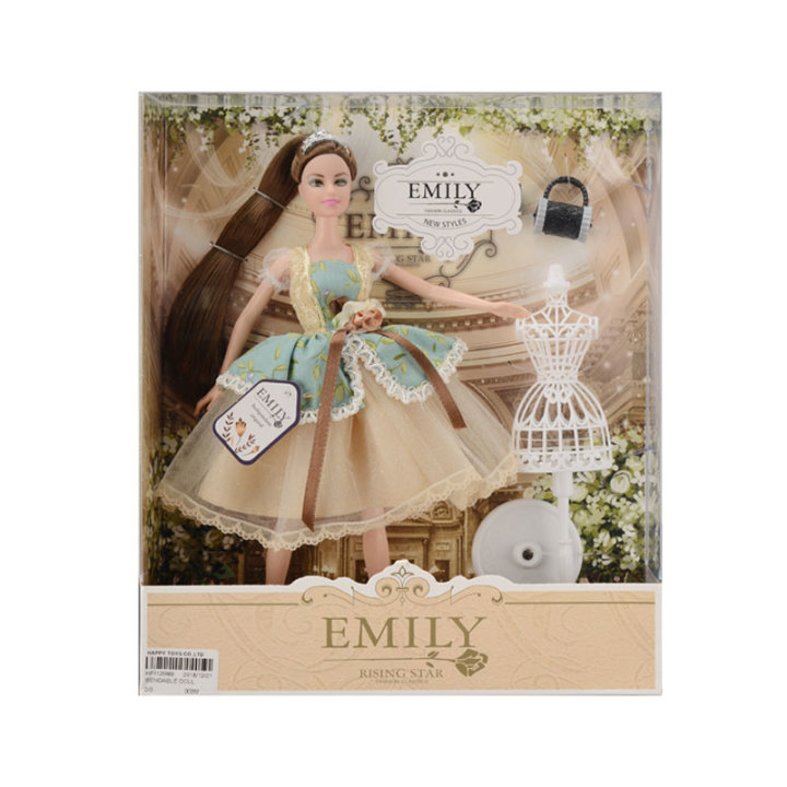 LUTKA EMILY S HALJINOM I PRIBOROM 29 CM