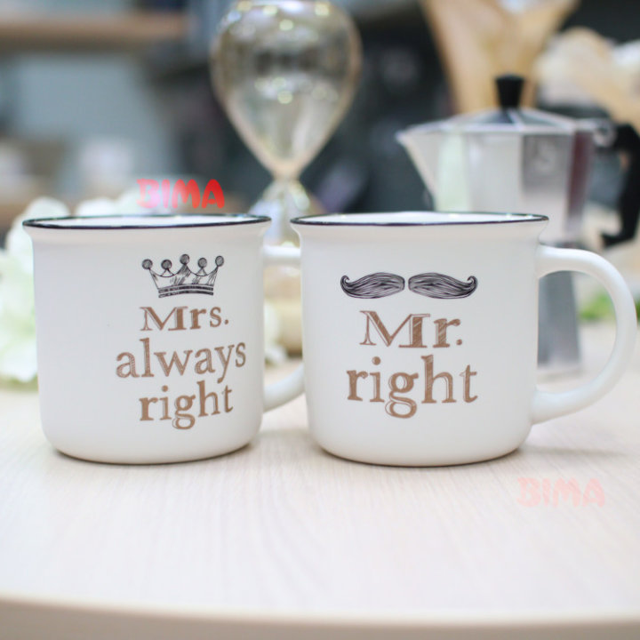 ŠALICA MRS ALLWAYS RIGHT & MR RIGHT 380 ML