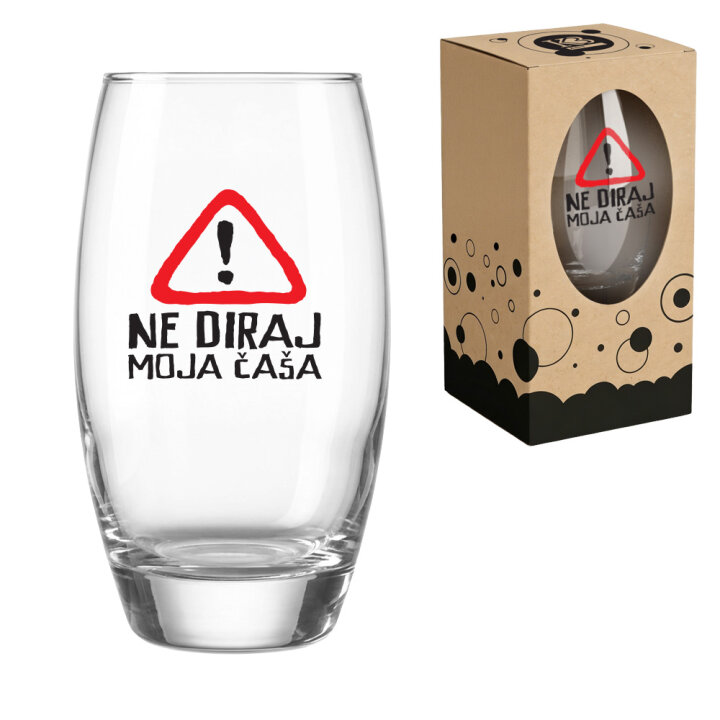 ČAŠA ZA PIVO S TISKOM 0,5 L Ne diraj
