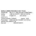 ZDJELA LINDEN STAKLENA 24 CM - PLAVA