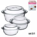 VATROSTALNE POSUDE S POKLOPCIMA 3/1 OKRUGLE - G4U KAYREX 1450 / 840 / 565 ML