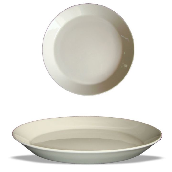 TANJUR PLITKI PORCULANSKI 26 CM - KREM