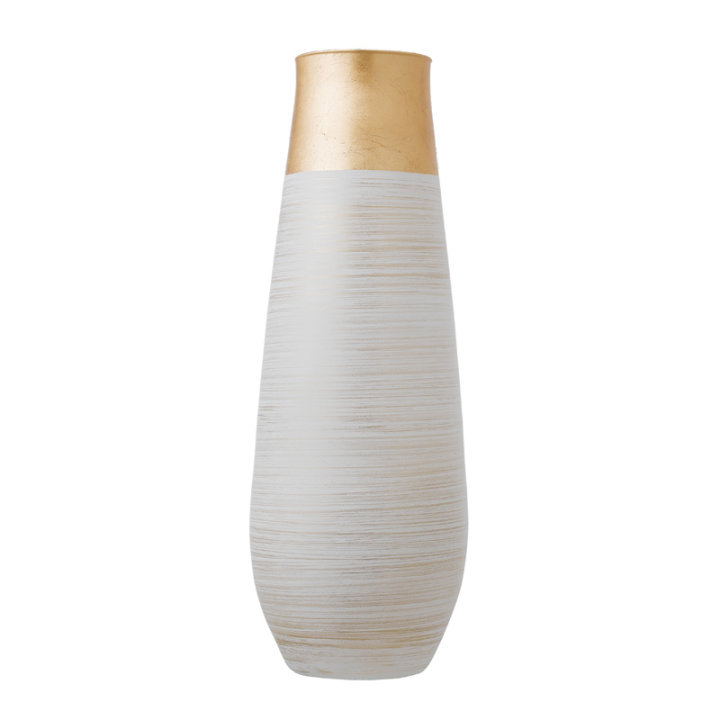 VAZA DEKORIRANA STONE-YULIA ZLATNO 50 CM