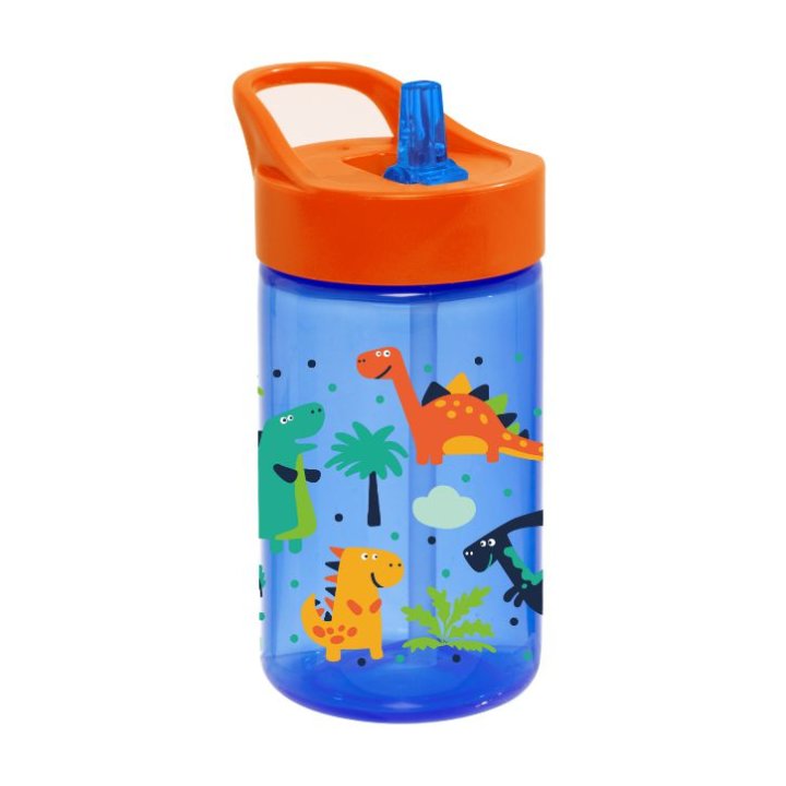 BOČICA SA SLAMKOM 430 ML DEKORIRANA - DINOSAUR