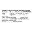 TANJUR INVITATION STAKLENI 19,5 CM DEKORIRANI
