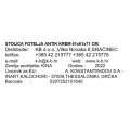 STOLICA FOTELJA ANTIK KREM 61x61x71 CM