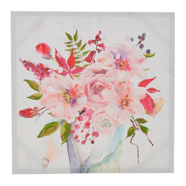 SLIKA ZIDNA CVIJEĆE 70x70 CM
