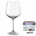 ČAŠE KRISTALIN SANDRA CRNO VINO 6/1 570 ML