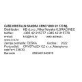 ČAŠE KRISTALIN SANDRA CRNO VINO 6/1 570 ML