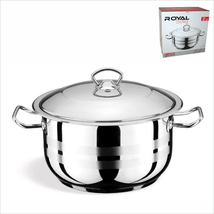 POSUDA ZA KUHANJE INOX ROYAL-SONG 32 CM 17,6 L