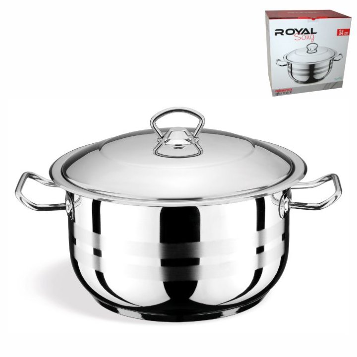 POSUDA ZA KUHANJE INOX ROYAL-SONG 34 CM 21 L