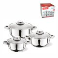 POSUĐE ZA KUHANJE MANHEIM INOX MINI 6 DIJELNI SET 14/16/18 CM