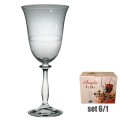 ČAŠE KRISTALIN ANGELA VINO 6/1 350 ML - DEKORIRANE