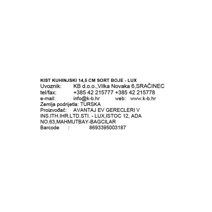 KIST KUHINJSKI 14,5 CM  - LUX