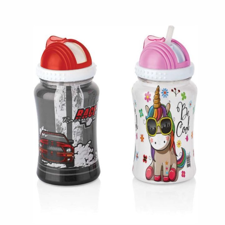 BOČICA SA SLAMKOM DJEČJA 400 ML - ZUZU - LUX