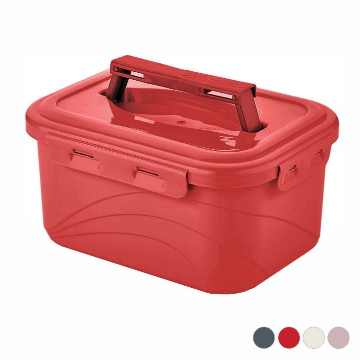KUTIJA S POKLOPCEM I DRŠKOM 25,5x19,5 CM 4000 ML - LUX