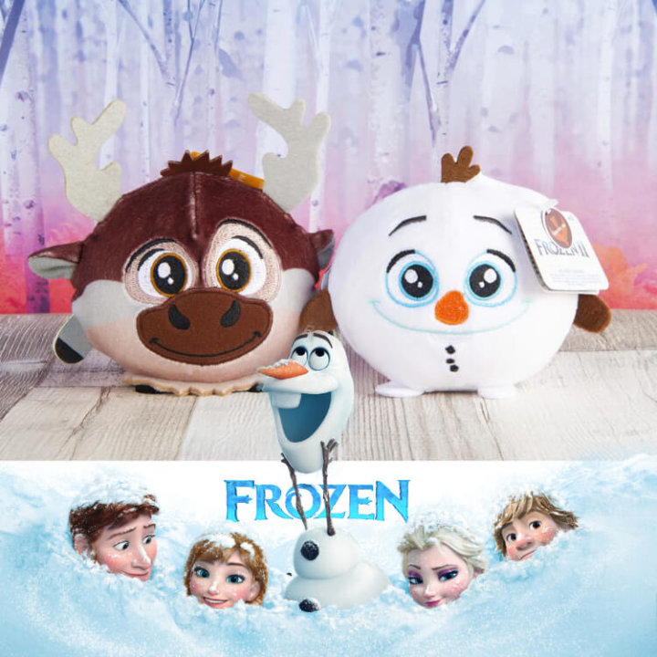 FROZEN II SQUEEZY PALZ IGRAČKA ZA STISKANJE SA ZAKVAČKOM 10 CM