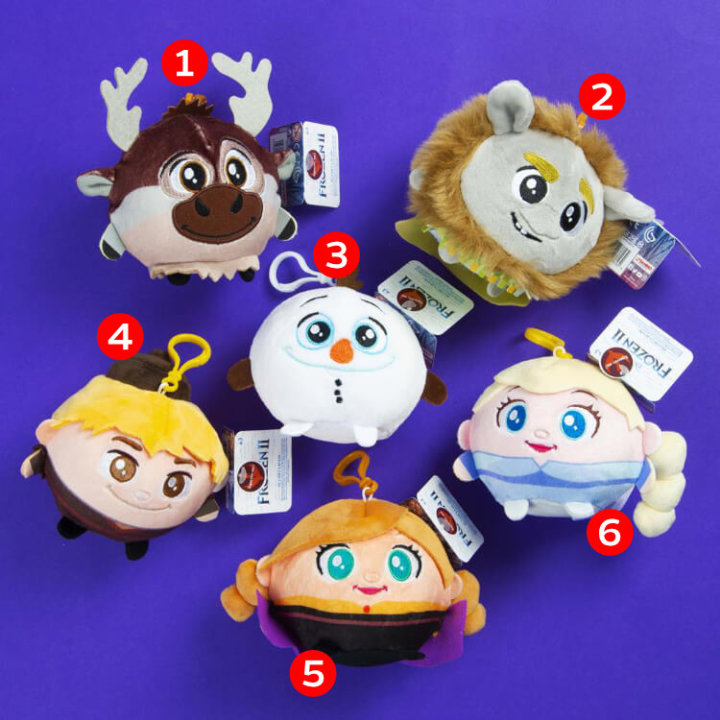 FROZEN II SQUEEZY PALZ IGRAČKA ZA STISKANJE SA ZAKVAČKOM 10 CM