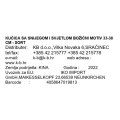 KUĆICA SA SNIJEGOM I SVJETLOM BOŽIĆNI MOTIV 33-38 CM - SORT