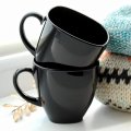 CARINE ŠALICE ZA KAVU CRNE 6/1 220 ML