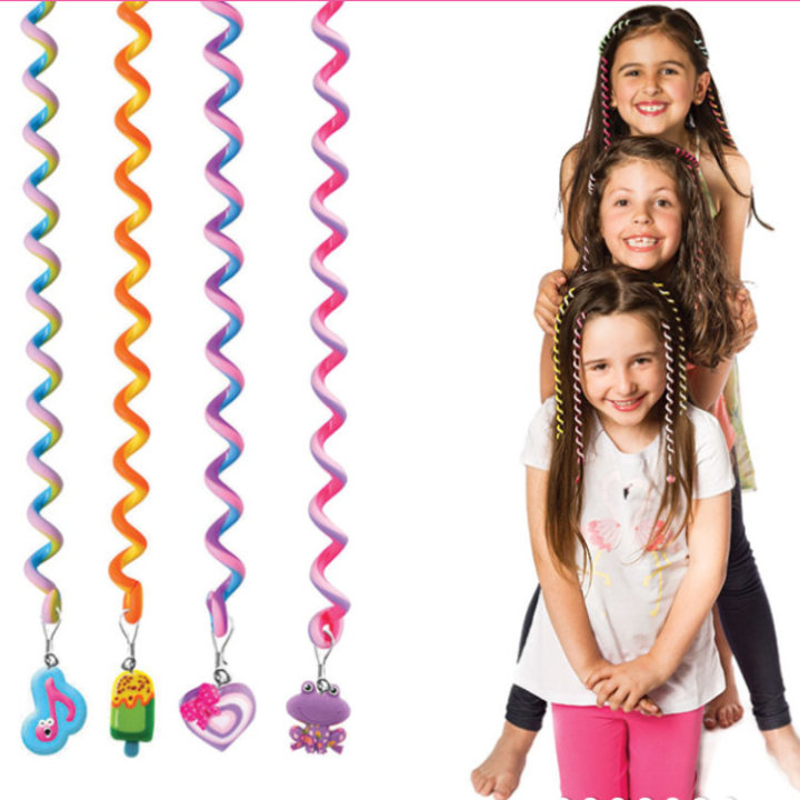 TWISTS & TWIRLS DEKORACIJE ZA KOSU U VREĆICI 11 CM - SORT