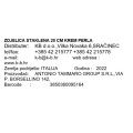 ZDJELICA STAKLENA 20 CM KREM PERLA