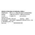 ZDJELA STAKLENA 40 CM BIJELA PERLA