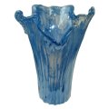 VAZA FUMINE MURANO TEHNIKA 35 CM PLAVA PERLA
