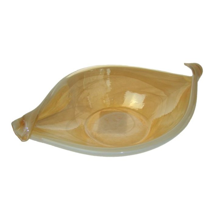 ZDJELA CARAMELA MURANO 35x24 CM KREM PERLA