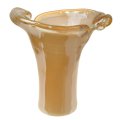 VAZA CARAMELA - MURANO TEHNIKA 27 CM KREM PERLA