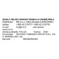 ZDJELA TRILOGY MURANO TEHNIKA - 43 CM BEŽ PERLA