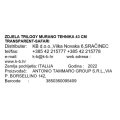 ZDJELA TRILOGY - MURANO TEHNIKA 43 CM TRANSPARENT-SAFARI