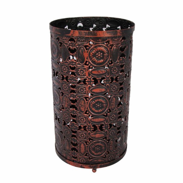STALAK ZA KIŠOBRANE METALNI ANTIK BAKRENO-SMEĐI 43x24x24 CM