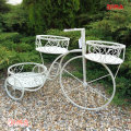 STALAK ZA CVIJEĆE TRICIKL METALNI ZA 3 TEGLE 75x25x45 CM