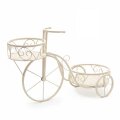 STALAK ZA CVIJEĆE ZA 2 TEGLE TRICIKL METALNI 59x25x37 CM