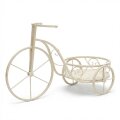 STALAK ZA CVIJEĆE TRICIKL METALNI KREM 55x25x32 CM