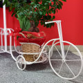 STALAK ZA CVIJEĆE TRICIKL METALNI KREM 55x25x32 CM