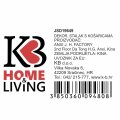 STALAK DEKORATIVNI METALNI S DVIJE ČETVRTASTE KOŠARICE KREM 73x23x23 CM