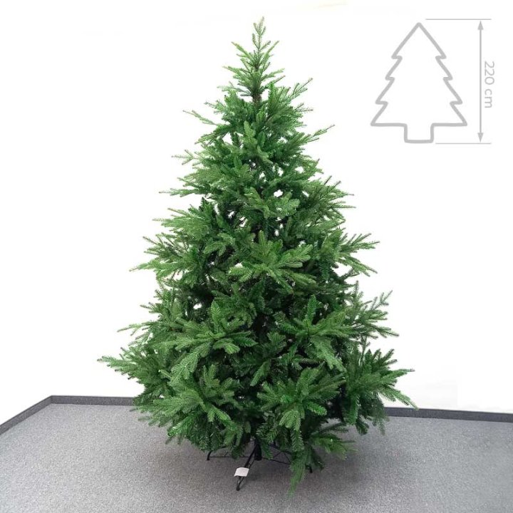 BOŽIĆNO DRVCE JOYFULL S METALNIM STALKOM 210 CM