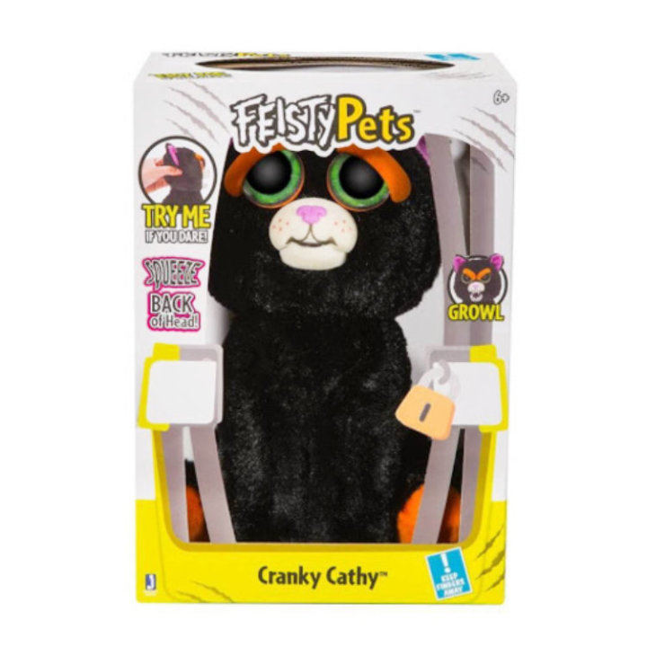 FEISTY PETS MAČKA PLIŠANI CRANKY 25 CM