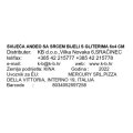 SVIJEĆA ANĐEO SA SRCEM BIJELI S GLITERIMA 6x4 CM