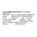 KUTIJA DEKORATIVNA BOŽIĆNA 3/1 25+20+15 CM