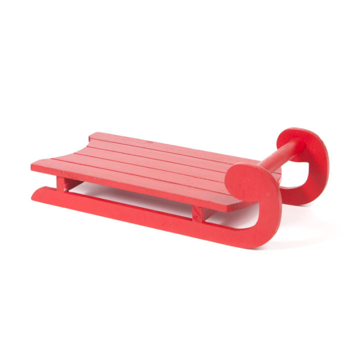 SAONICE DRVENE DEKORATIVNE CRVENE 40x18 CM
