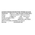 SAONICE DRVENE DEKORATIVNE CRVENE 40x18 CM