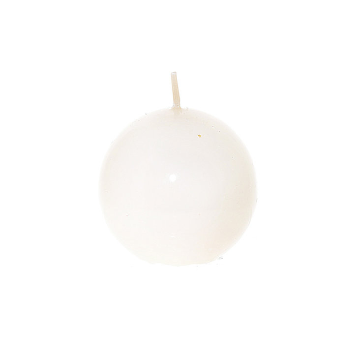 SVIJEĆA KUGLA 6 CM - BIJELA