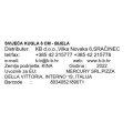SVIJEĆA KUGLA 6 CM - BIJELA
